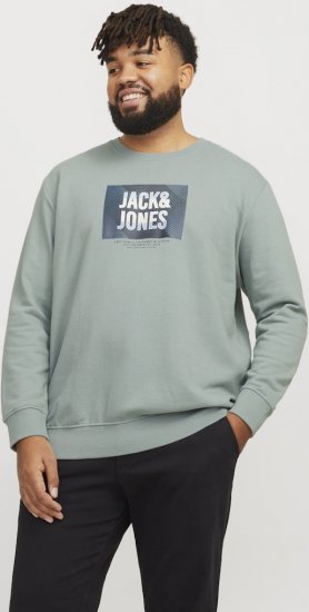 Jack & Jones HUDSON Sweatshirt Iceberg Green - Megztiniai ir džemperiai - Megztiniai ir Džemperiai - 2XL-14XL