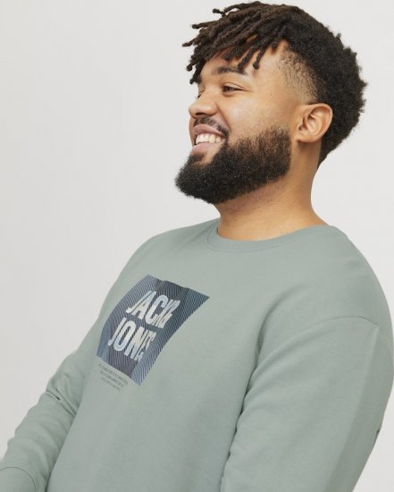 Jack & Jones HUDSON Sweatshirt Iceberg Green - Megztiniai ir džemperiai - Megztiniai ir Džemperiai - 2XL-14XL