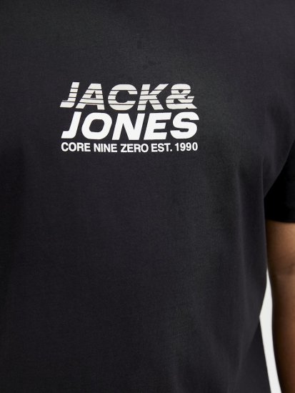Jack & Jones Tarmac Branding Crew Neck T-Shirt Black - Marškinėliai - Marškinėliai - 2XL-14XL