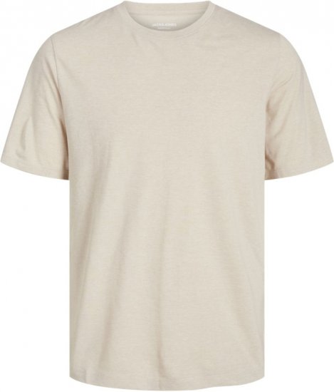 Jack & Jones ORGANIC T-Shirt Grey/Melange - Marškinėliai - Marškinėliai - 2XL-14XL