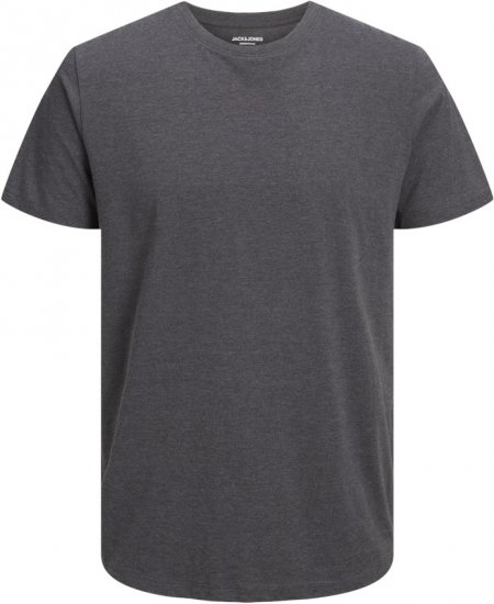 Jack & Jones ORGANIC T-Shirt Dark Grey Melange - Marškinėliai - Marškinėliai - 2XL-14XL