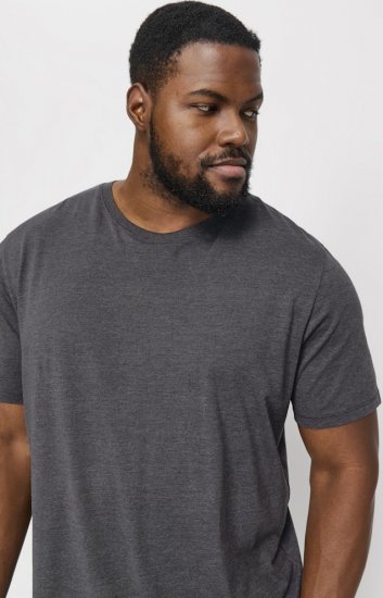 Jack & Jones ORGANIC T-Shirt Dark Grey Melange - Marškinėliai - Marškinėliai - 2XL-14XL