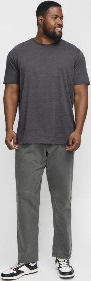 Jack & Jones ORGANIC T-Shirt Dark Grey Melange - Marškinėliai - Marškinėliai - 2XL-14XL
