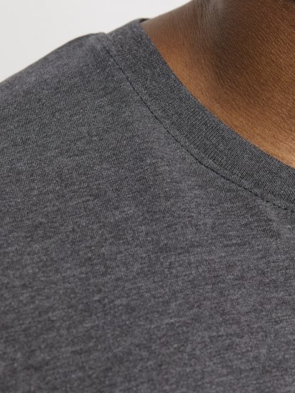 Jack & Jones ORGANIC T-Shirt Dark Grey Melange - Marškinėliai - Marškinėliai - 2XL-14XL