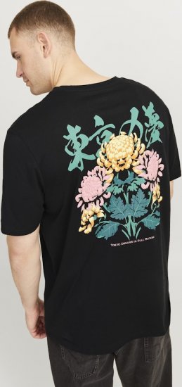 Jack & Jones Dreams Front & Back Print Crew Neck T-Shirt Black - Marškinėliai - Marškinėliai - 2XL-14XL