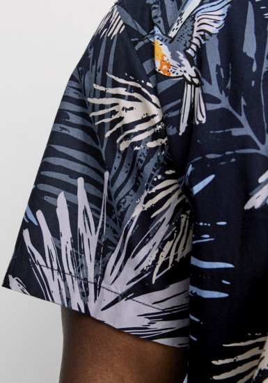Jack & Jones Hawaii AOP Shirt Blue - Marškiniai - Marškiniai - 2XL-8XL