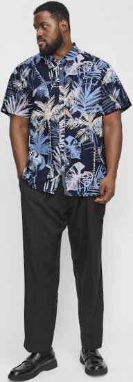 Jack & Jones Hawaii AOP Shirt Blue - Marškiniai - Marškiniai - 2XL-8XL