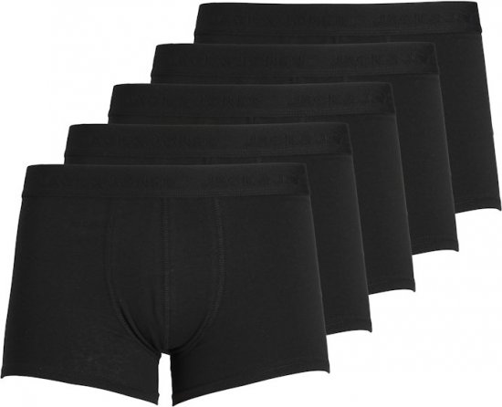 Jack & Jones TONE IN TONE Trunks 5-Pack Black - Apatinis trikotažas ir plaukimo apranga - Apatinis trikotažas - 2XL-8XL