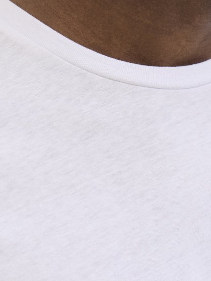  Jack & Jones Jaxon Crew Neck T-Shirt White - Marškinėliai - Marškinėliai - 2XL-14XL