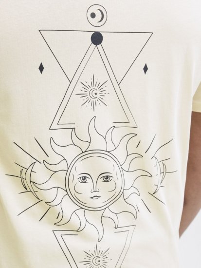 Jack & Jones Jackie Crew Neck T-Shirt Moonbeam - Marškinėliai - Marškinėliai - 2XL-14XL