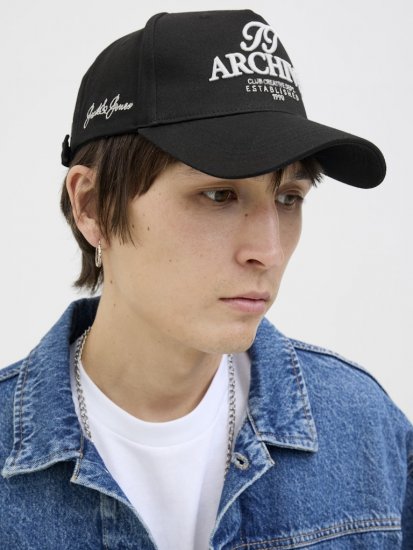 Jack & Jones Frame Haines Cap Black - Aksesuarai - 