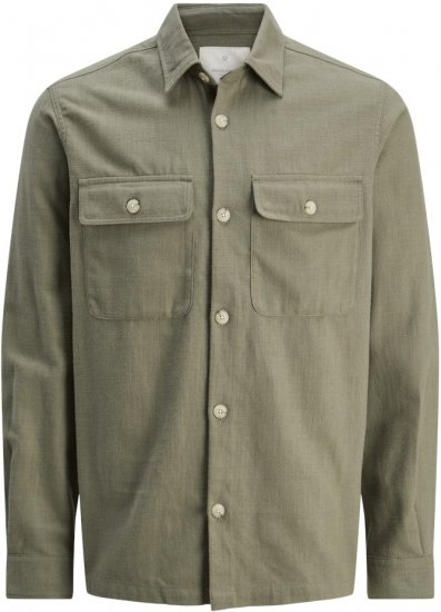 Jack & Jones Raymond Spring Long Sleeve Overshirt Green - Marškiniai - Marškiniai - 2XL-8XL