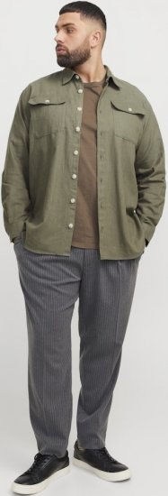Jack & Jones Raymond Spring Long Sleeve Overshirt Green - Marškiniai - Marškiniai - 2XL-8XL