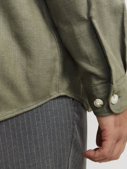 Jack & Jones Raymond Spring Long Sleeve Overshirt Green - Marškiniai - Marškiniai - 2XL-8XL