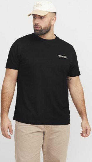 Jack & Jones Boston Photo Crew Neck T-Shirt Black - Marškinėliai - Marškinėliai - 2XL-14XL