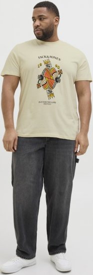 Jack & Jones Anatomy Skull Crew Neck T-Shirt Antique White - Marškinėliai - Marškinėliai - 2XL-14XL