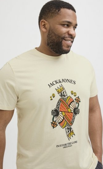 Jack & Jones Anatomy Skull Crew Neck T-Shirt Antique White - Marškinėliai - Marškinėliai - 2XL-14XL