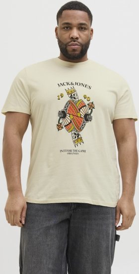 Jack & Jones Anatomy Skull Crew Neck T-Shirt Antique White - Marškinėliai - Marškinėliai - 2XL-14XL