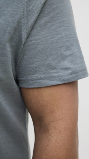 Jack & Jones Split Pocket Print T-Shirt Grey - Marškinėliai - Marškinėliai - 2XL-14XL