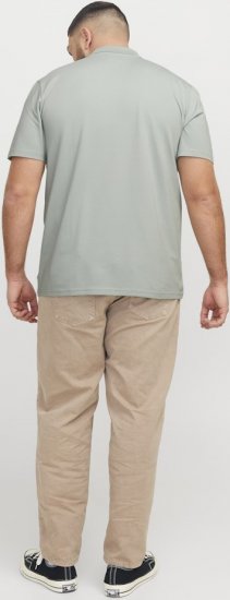 Jack & Jones Fusion Pique Zipper Polo Green/Blue - Polo marškinėliai - Polo marškinėliai - 2XL-8XL