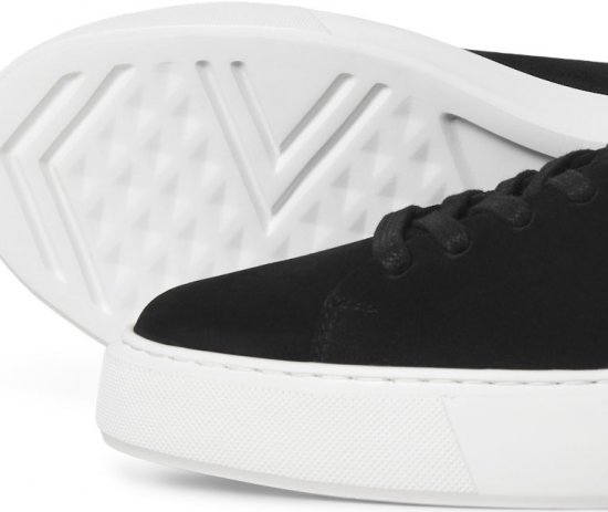 Jack & Jones Stockholm Leather Sneakers Black/Suede - Vyriški batai 40-52 - 