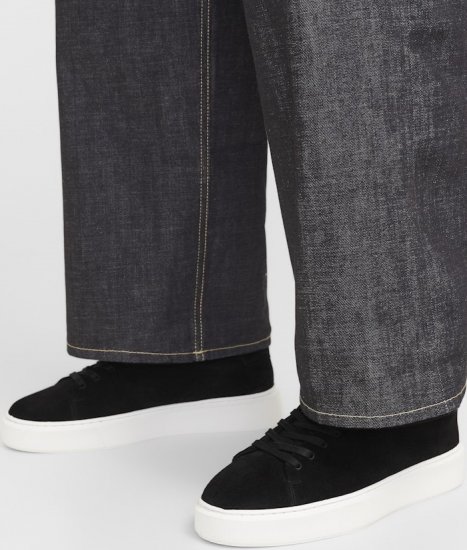 Jack & Jones Stockholm Leather Sneakers Black/Suede - Vyriški batai 40-52 - 