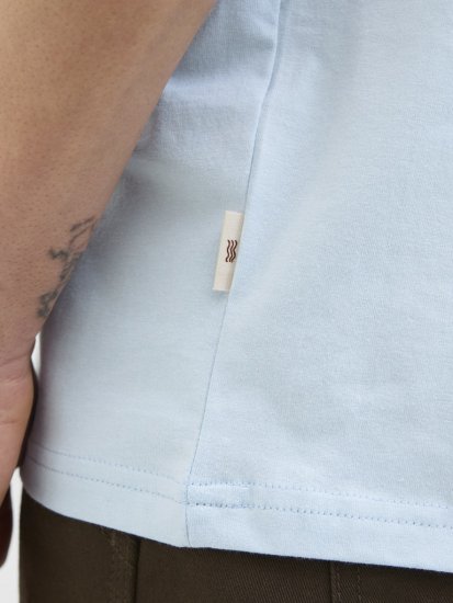 Jack & Jones Vira Branding Crew Neck T-Shirt Skyway - Marškinėliai - Marškinėliai - 2XL-14XL