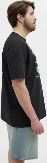 Jack & Jones Hydra Crew Neck T-Shirt Black - Marškinėliai - Marškinėliai - 2XL-14XL