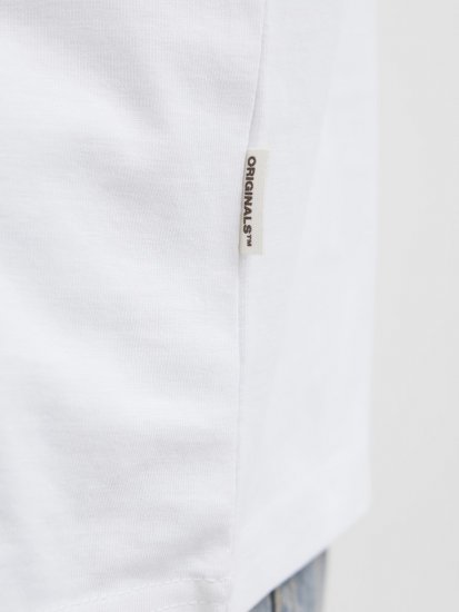 Jack & Jones Hydra Crew Neck T-Shirt Bright White - Marškinėliai - Marškinėliai - 2XL-14XL