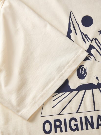 Jack & Jones Bellagio Collage Crew Neck T-Shirt Antique White - Marškinėliai - Marškinėliai - 2XL-14XL