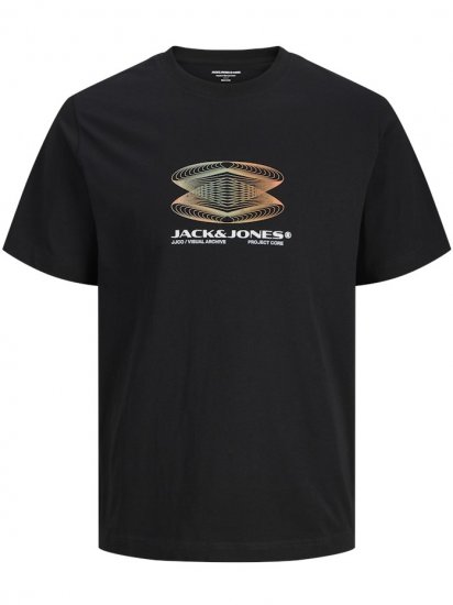 Jack & Jones Calma Crew Neck T-Shirt Black - Marškinėliai - Marškinėliai - 2XL-14XL