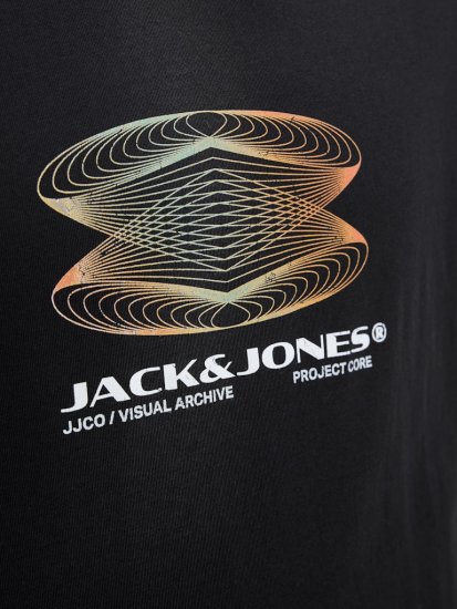Jack & Jones Calma Crew Neck T-Shirt Black - Marškinėliai - Marškinėliai - 2XL-14XL