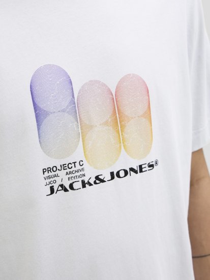 Jack & Jones Calma Crew Neck T-Shirt Gray Dawn - Marškinėliai - Marškinėliai - 2XL-14XL