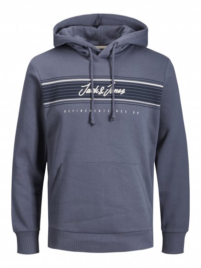 Jack & Jones JJLEO SWEAT Hoodie Gray - Megztiniai ir džemperiai - Megztiniai ir Džemperiai - 2XL-14XL