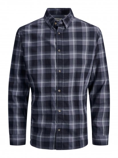 Jack & Jones JJPLAIN LOGAN Shirt Navy - Marškiniai - Marškiniai - 2XL-8XL
