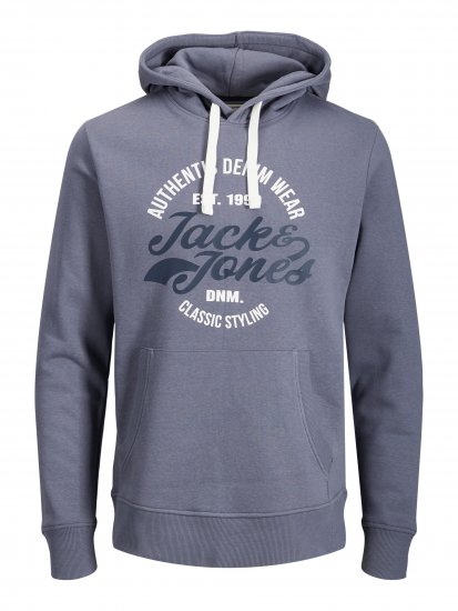 Jack & Jones JJBRAT SWEAT Hoodie Indigo - Megztiniai ir džemperiai - Megztiniai ir Džemperiai - 2XL-14XL