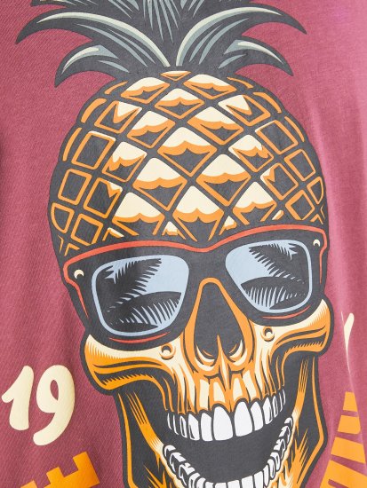 Jack & Jones JJEUSTACE T-Shirt Pink - Marškinėliai - Marškinėliai - 2XL-14XL