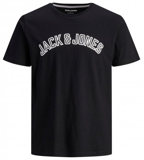 Jack & Jones JJCITY T-Shirt Black - Marškinėliai - Marškinėliai - 2XL-14XL