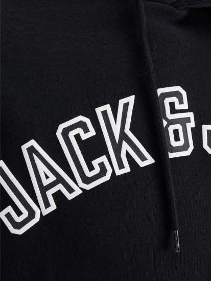 Jack & Jones JJCITY Hoodie Black - Megztiniai ir džemperiai - Megztiniai ir Džemperiai - 2XL-14XL