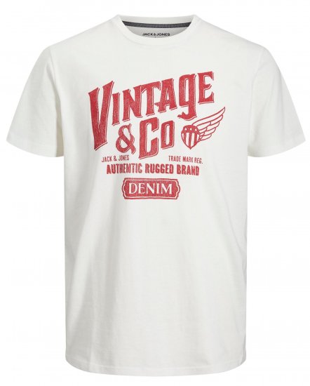 Jack & Jones JJAARON T-Shirt Light Beige - Marškinėliai - Marškinėliai - 2XL-14XL