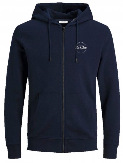 Jack & Jones JJDUSTY Hoodie Navy - Megztiniai ir džemperiai - Megztiniai ir Džemperiai - 2XL-14XL