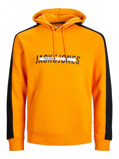 Jack & Jones JJCUT SWEAT Hoodie Orange - Megztiniai ir džemperiai - Megztiniai ir Džemperiai - 2XL-14XL