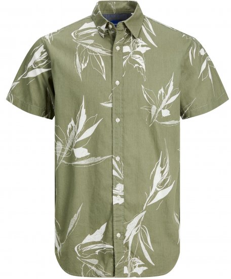 Jack & Jones JORCRAYON AOP Shirt Green - Marškiniai - Marškiniai - 2XL-8XL