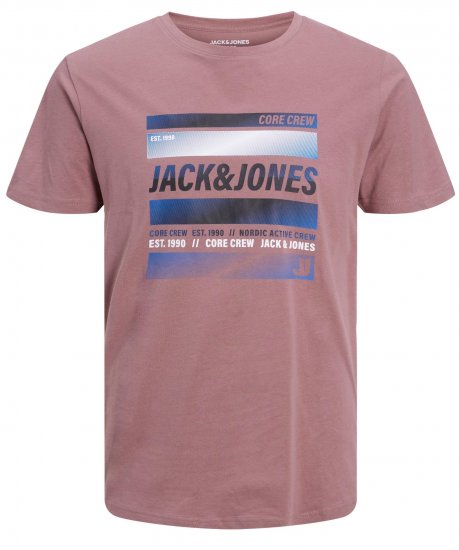 Jack & Jones JCOARC T-Shirt Twilight Mauve - Marškinėliai - Marškinėliai - 2XL-14XL