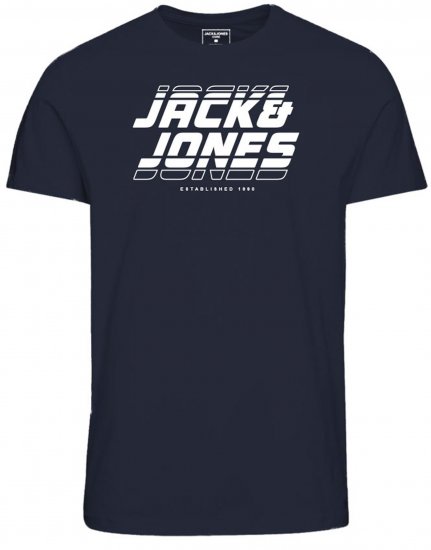 Jack & Jones JCOELLIOT T-Shirt Navy Blazer - Marškinėliai - Marškinėliai - 2XL-14XL