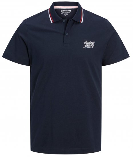 Jack & Jones JORTREVOR Polo Shirt Navy Blazer - Polo marškinėliai - Polo marškinėliai - 2XL-8XL