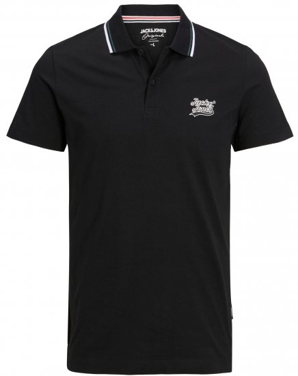 Jack & Jones JORTREVOR Polo Shirt Black - Polo marškinėliai - Polo marškinėliai - 2XL-8XL