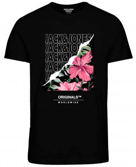 Jack & Jones JORBOOSTER T-Shirt Black - Marškinėliai - Marškinėliai - 2XL-14XL