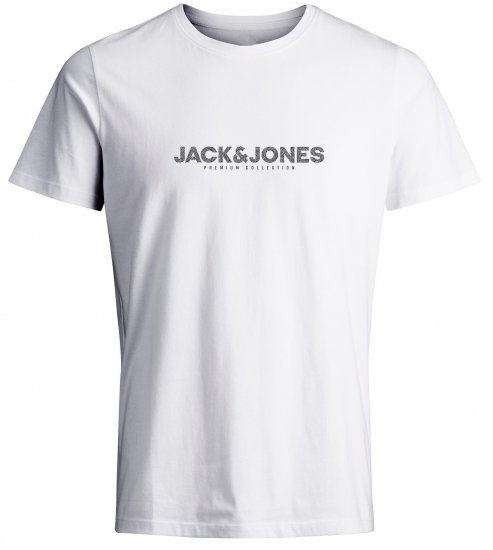 Jack & Jones JPRBLABOOSTER T-Shirt White - Marškinėliai - Marškinėliai - 2XL-14XL