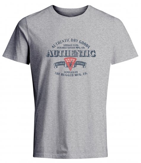 Jack & Jones JPRBLU Vintage T-shirt Grey - Marškinėliai - Marškinėliai - 2XL-14XL